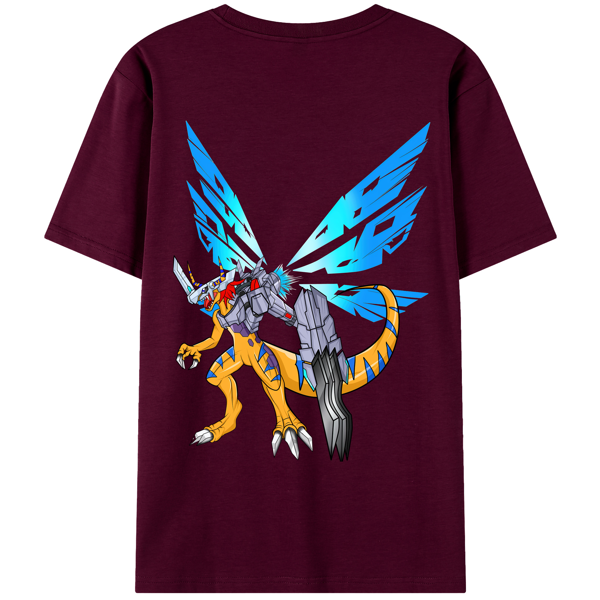 （画像用） Digimon デジタルモンスター/デジモン レディース半袖Tシャツ(バックプリント)